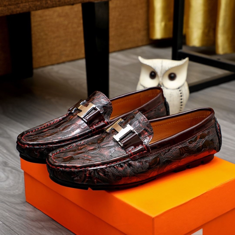 H**mes leather shoes